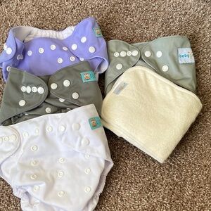 Reusable cloth baby diapers set of 4